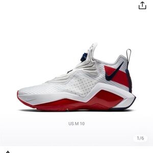 Nike Lebron 14 Basketball Shoes Unisex Mid-Top White/Red 
7Y